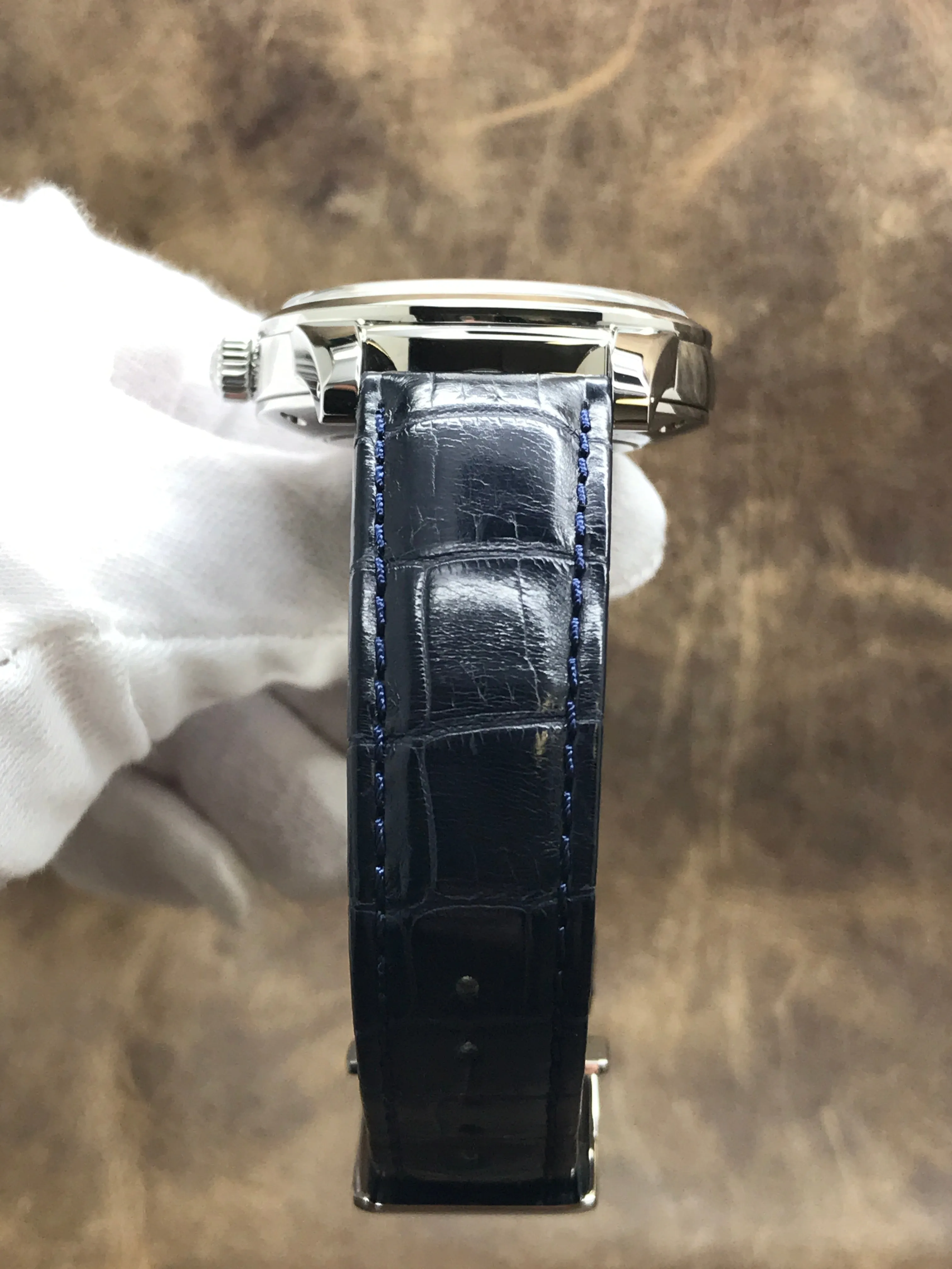 Grand Seiko Elegance Collection SBGA407 Blue Snowflake Dial Spring Drive Men's Watch