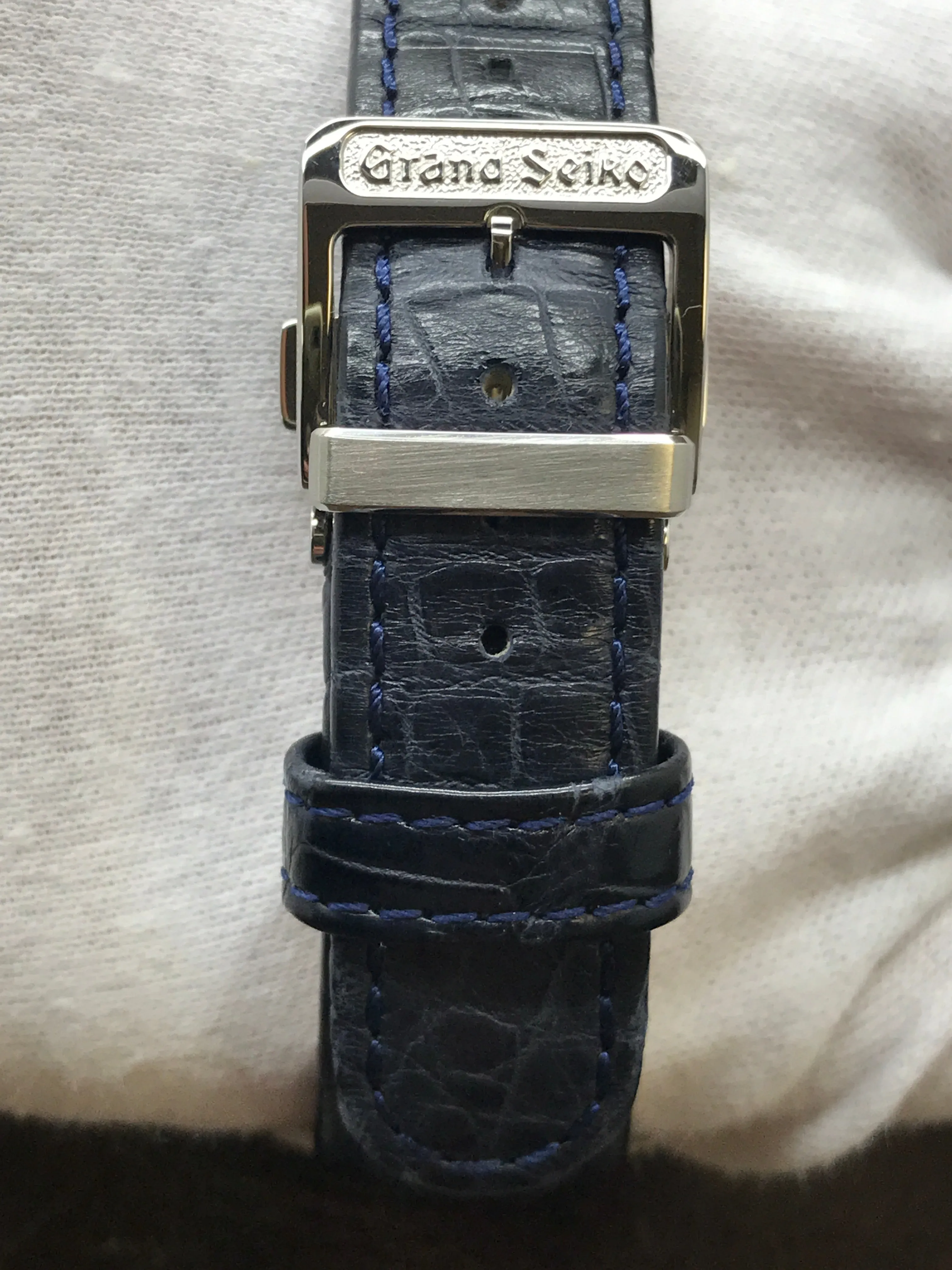 Grand Seiko Elegance Collection SBGA407 Blue Snowflake Dial Spring Drive Men's Watch