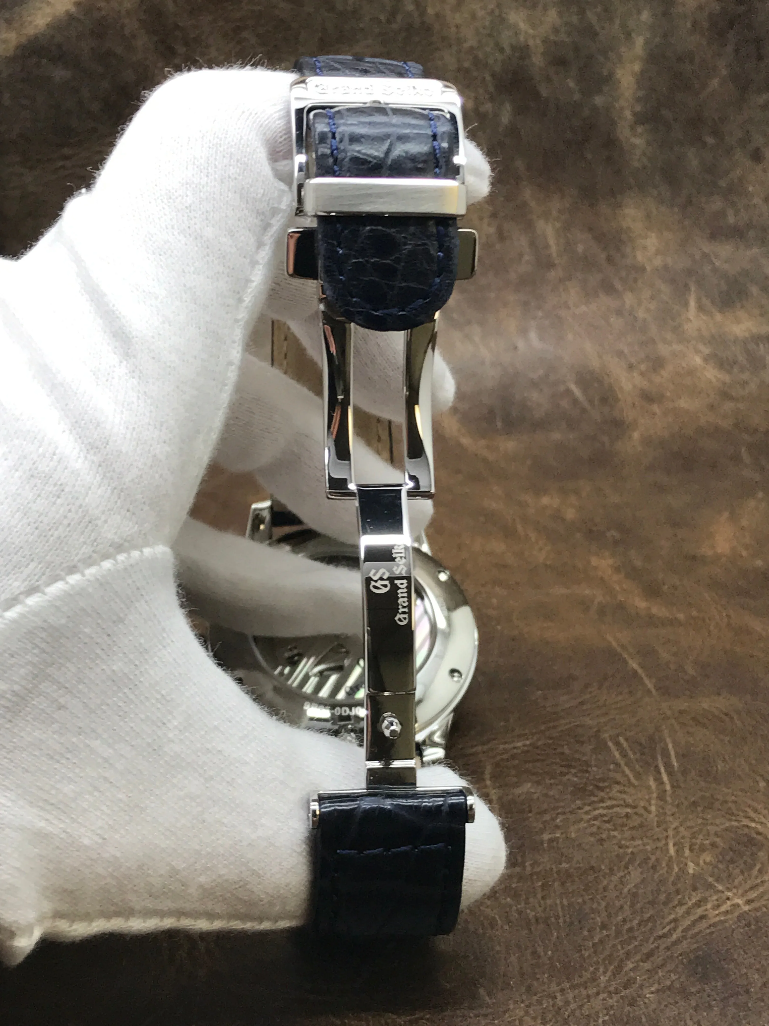 Grand Seiko Elegance Collection SBGA407 Blue Snowflake Dial Spring Drive Men's Watch