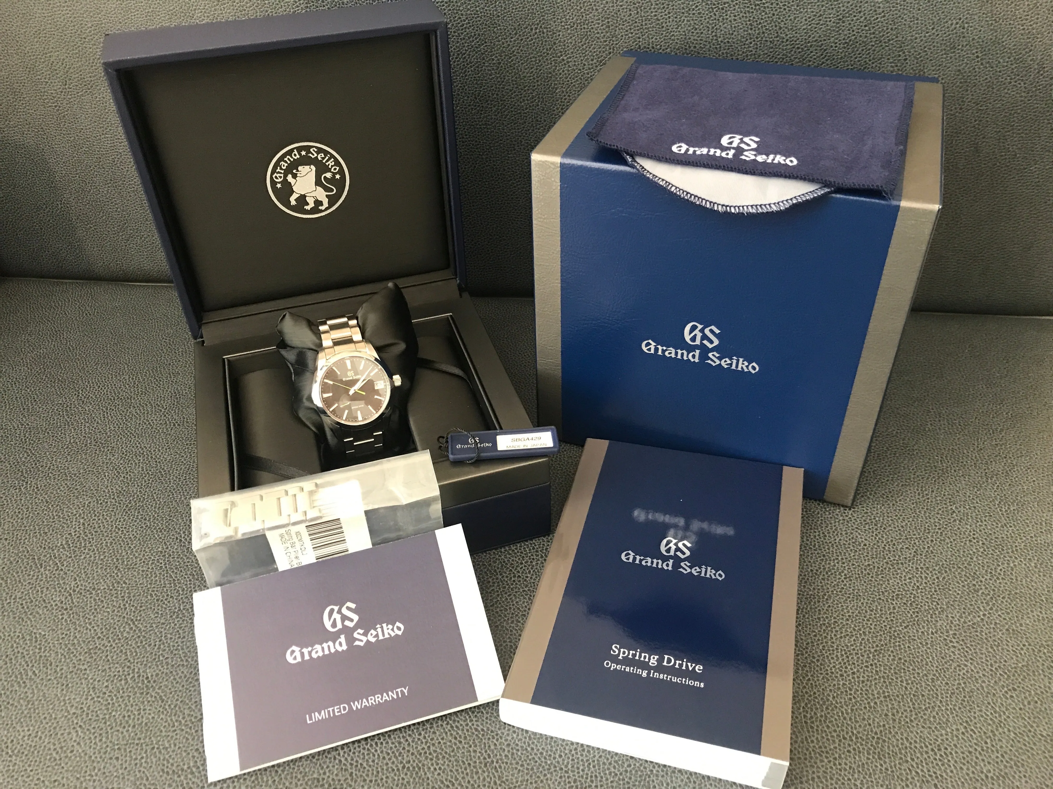 Grand Seiko Heritage Collection Soko SBGA429 Gray Dial Spring Drive Men's Watch