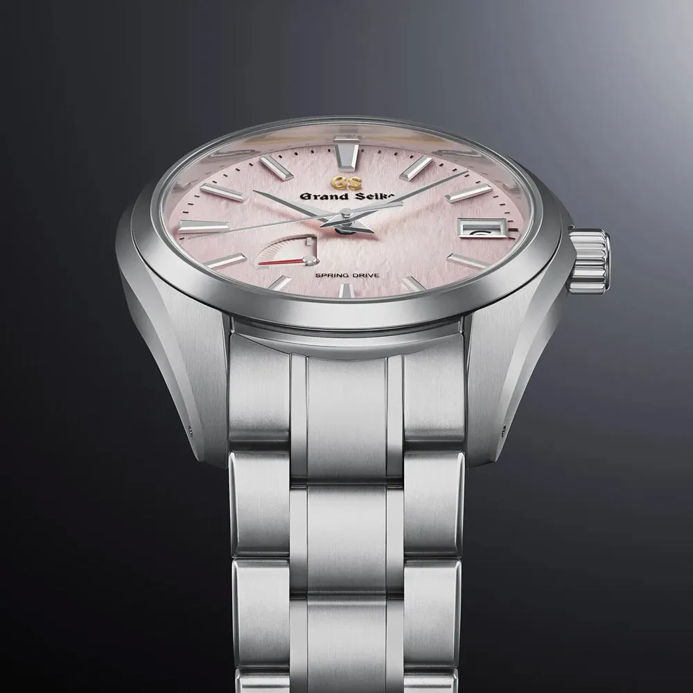 Grand Seiko Heritage Collection Spring Drive Snowflake 20th Anniversary Limited Edition 41mm Pink Dial Titanium Gents Watch SBGA497G