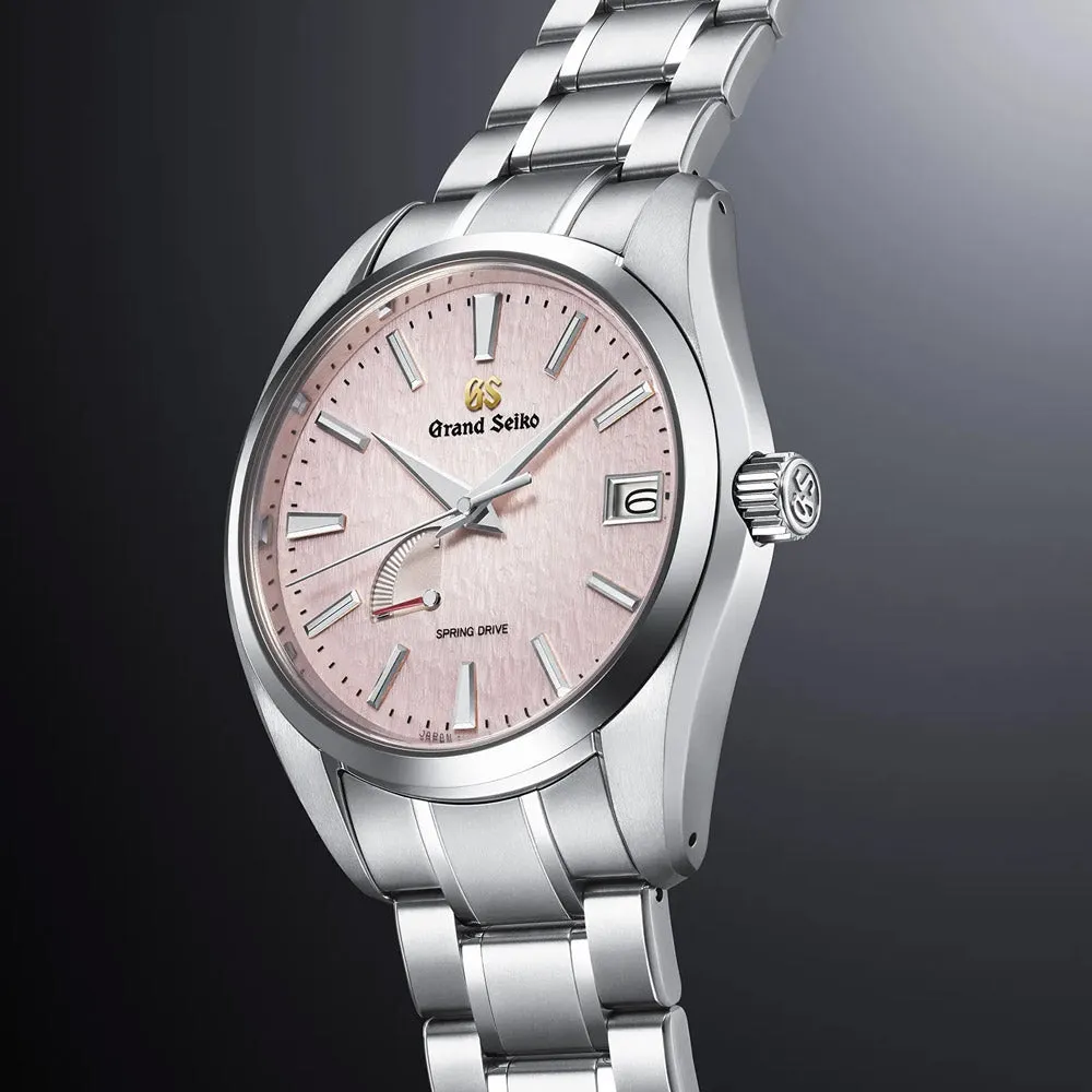 Grand Seiko Heritage Collection Spring Drive Snowflake 20th Anniversary Limited Edition 41mm Pink Dial Titanium Gents Watch SBGA497G