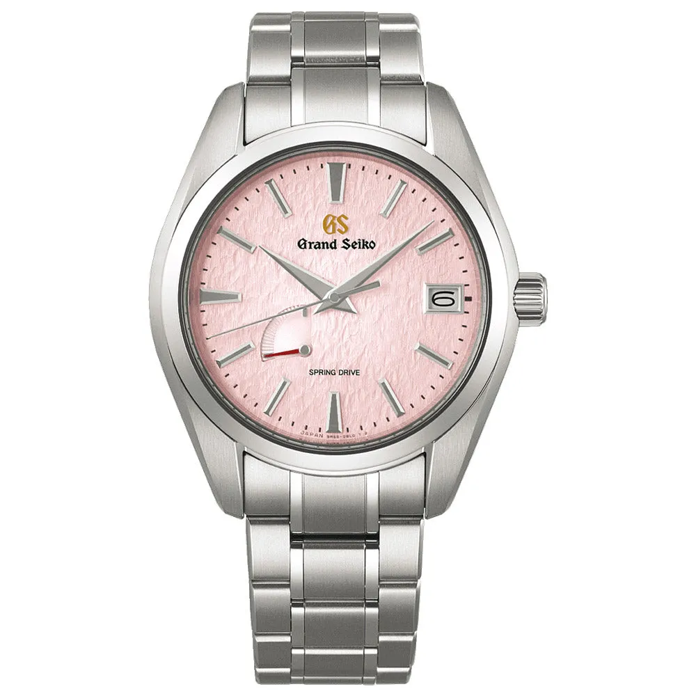 Grand Seiko Heritage Collection Spring Drive Snowflake 20th Anniversary Limited Edition 41mm Pink Dial Titanium Gents Watch SBGA497G