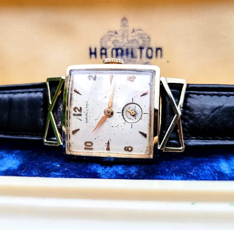 HAMILTON 1955 Lyle Watch 14K GOLD U.S.A. Made