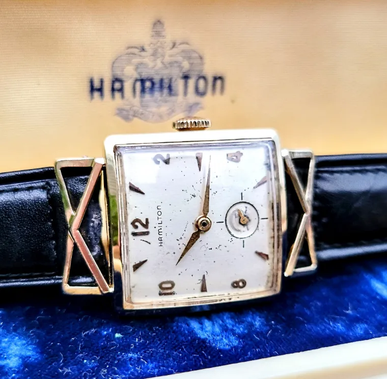 HAMILTON 1955 Lyle Watch 14K GOLD U.S.A. Made