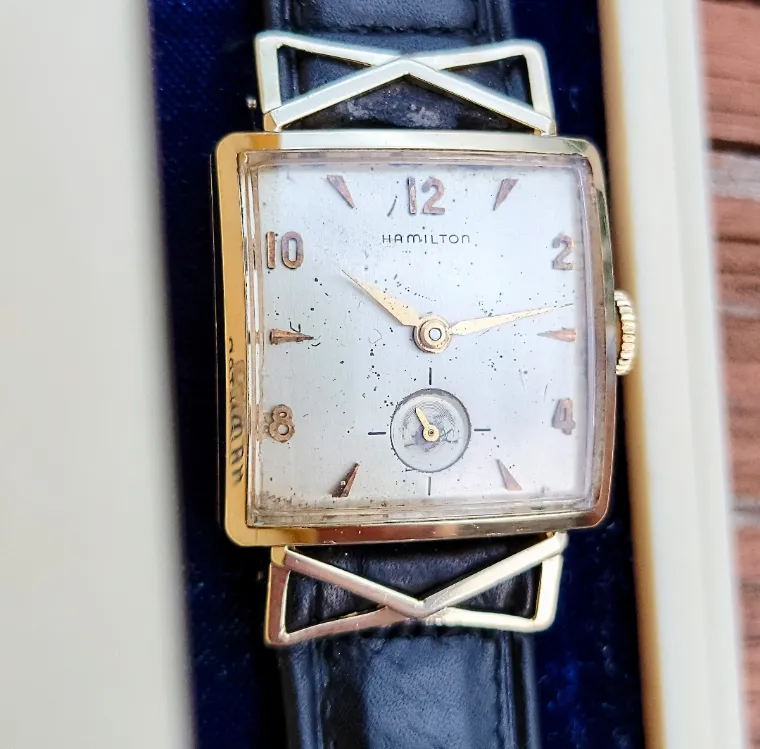 HAMILTON 1955 Lyle Watch 14K GOLD U.S.A. Made
