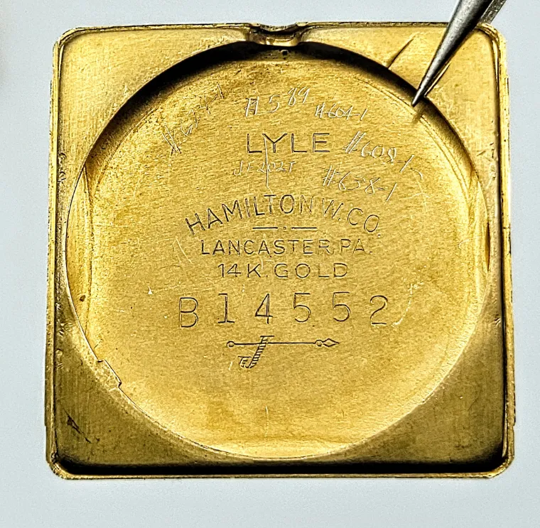 HAMILTON 1955 Lyle Watch 14K GOLD U.S.A. Made