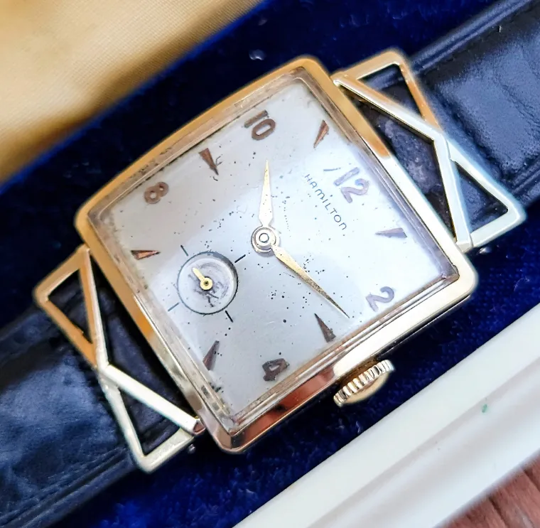 HAMILTON 1955 Lyle Watch 14K GOLD U.S.A. Made