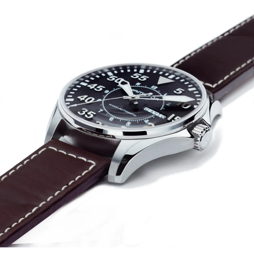 HAMILTON - Khaki Aviation Pilot Day/Date Auto | H64715535