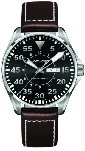 HAMILTON - Khaki Aviation Pilot Day/Date Auto | H64715535