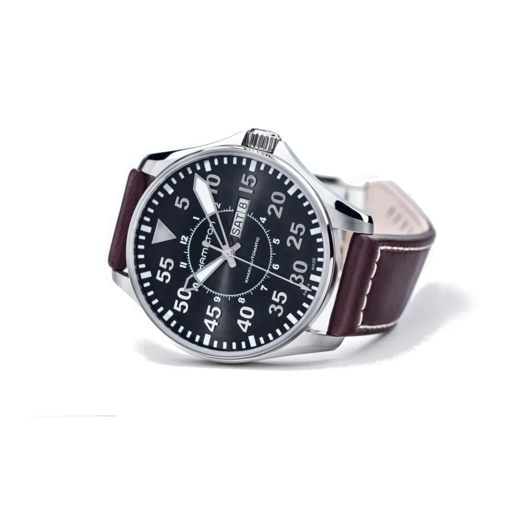 HAMILTON - Khaki Aviation Pilot Day/Date Auto | H64715535