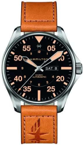 HAMILTON - Khaki Aviation Pilot Day/Date Auto | H64725531