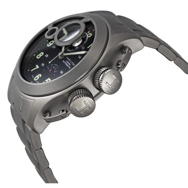 Hamilton Khaki Navy Frogman Black Dial Men's Watch H77746133