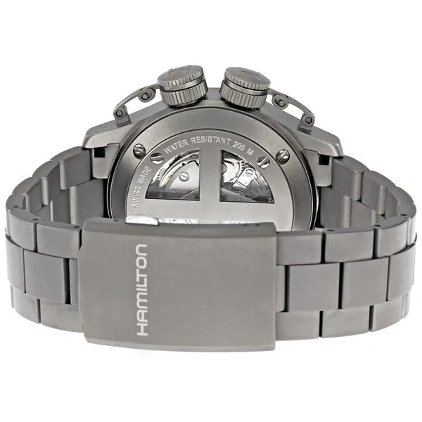 Hamilton Khaki Navy Frogman Black Dial Men's Watch H77746133