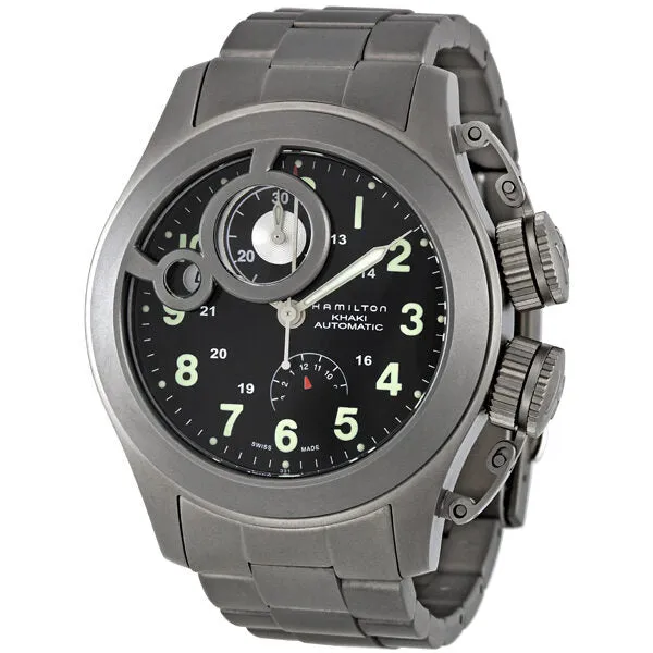 Hamilton Khaki Navy Frogman Black Dial Men's Watch H77746133