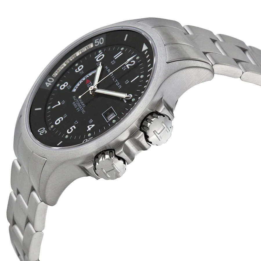 Hamilton Khaki Navy GMT Steel Black Men's Watch H77615133