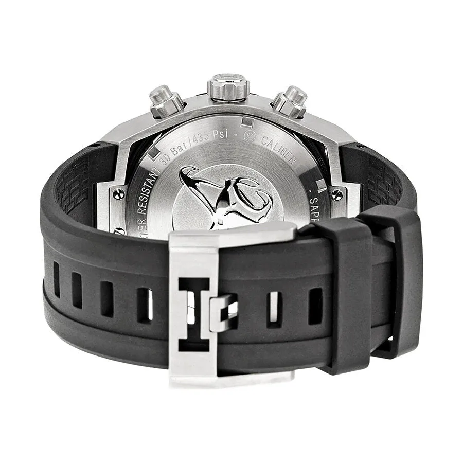 Hamilton Khaki Navy Sub Automatic Chronograph Black Dial Black Rubber Men's Watch H78716333