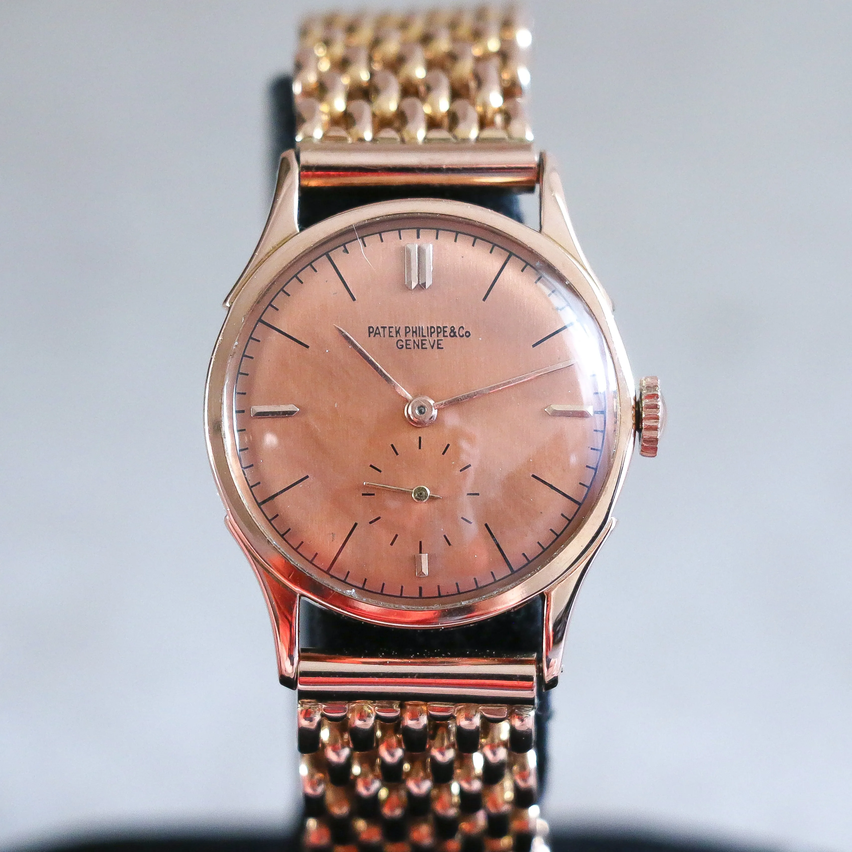 Historic and Exceedingly Rare Patek Philippe Wristwatch Ref. 1515 Truly Exceptional 18K Rose Gold