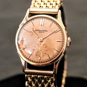 Historic and Exceedingly Rare Patek Philippe Wristwatch Ref. 1515 Truly Exceptional 18K Rose Gold