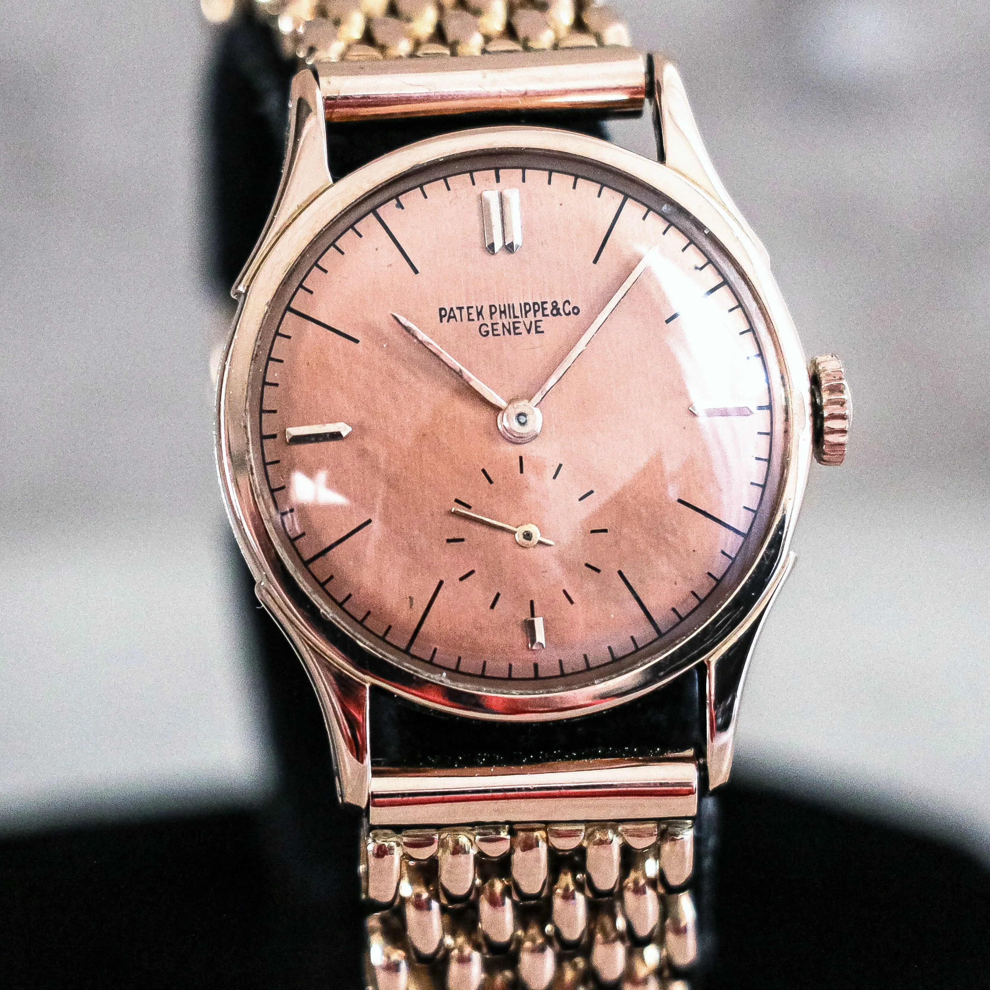 Historic and Exceedingly Rare Patek Philippe Wristwatch Ref. 1515 Truly Exceptional 18K Rose Gold