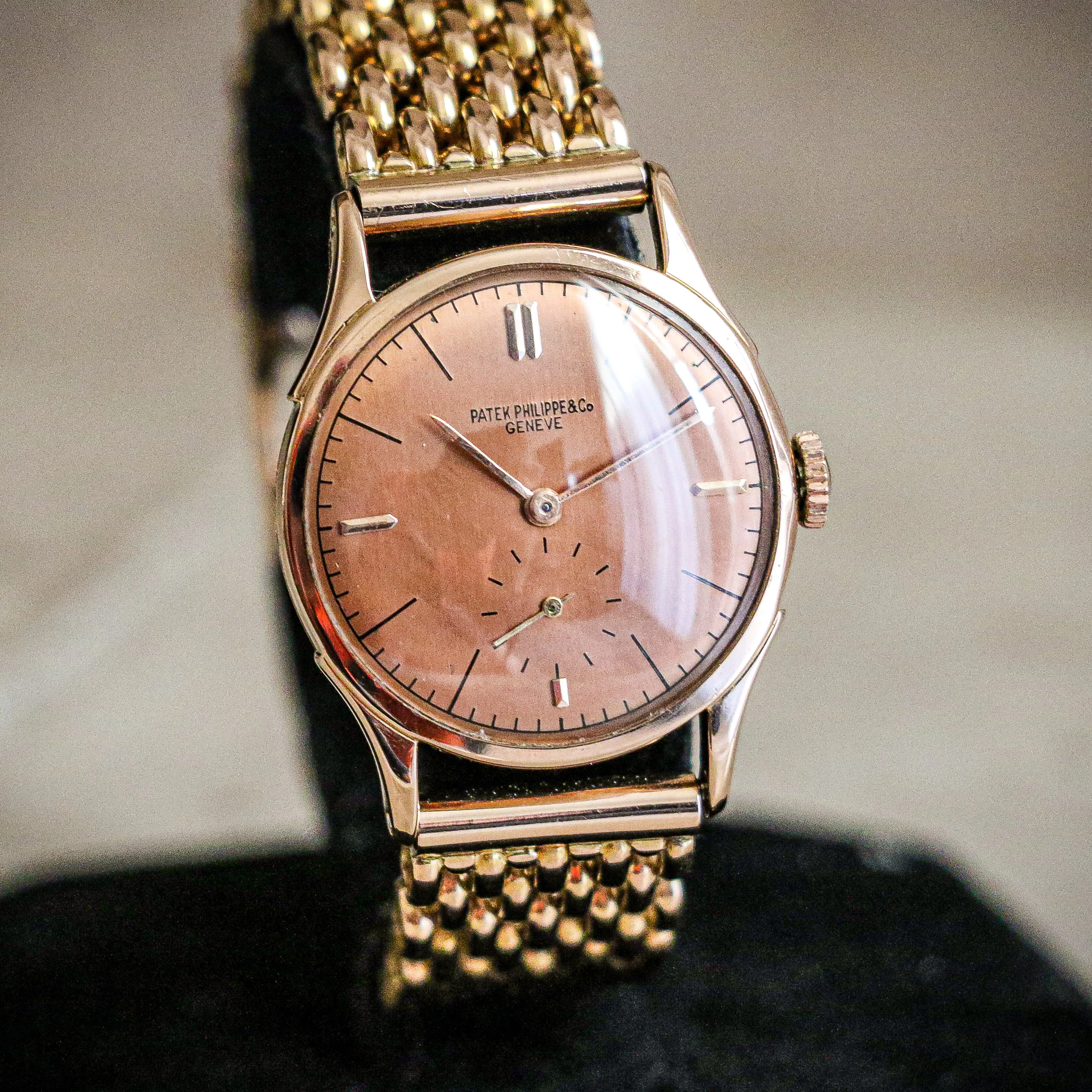 Historic and Exceedingly Rare Patek Philippe Wristwatch Ref. 1515 Truly Exceptional 18K Rose Gold