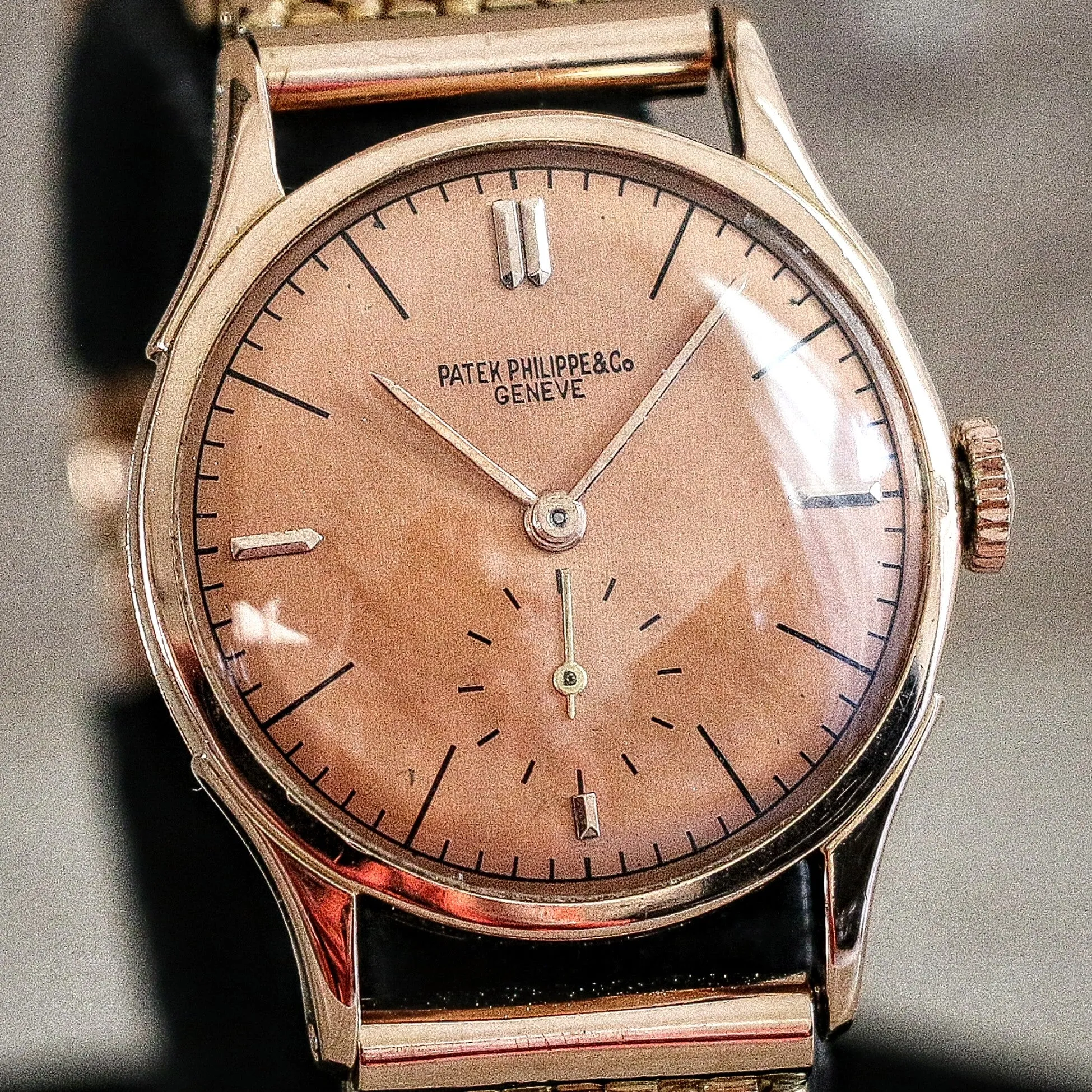 Historic and Exceedingly Rare Patek Philippe Wristwatch Ref. 1515 Truly Exceptional 18K Rose Gold