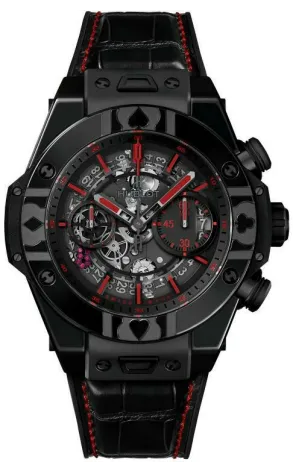 Hublot Big Bang Unico World Poker Tour All Black Chronograph 45 mm Ceramic Men's Watch