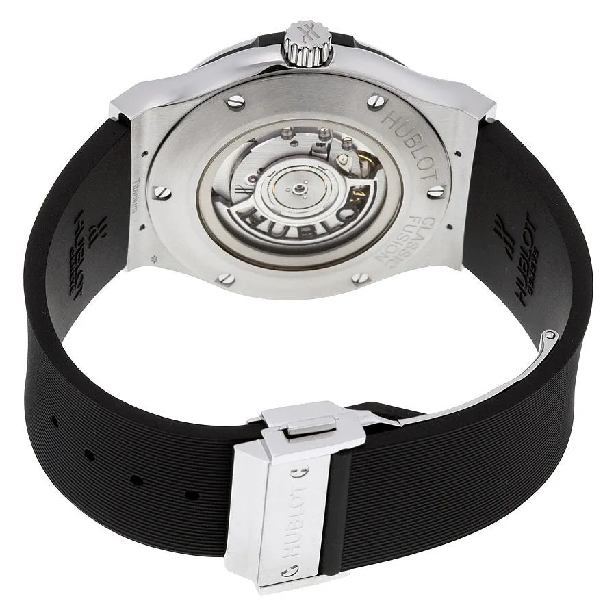 Hublot Classic Fusion Automatic Black Dial Black Rubber Men's 45mm Watch 511.NX.1171.RX