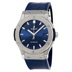 Hublot Classic Fusion Automatic Blue Sunray Dial Titanium Men's Watch 511.NX.7170.LR