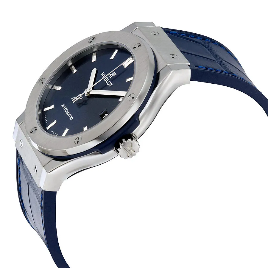 Hublot Classic Fusion Automatic Blue Sunray Dial Titanium Men's Watch 511.NX.7170.LR
