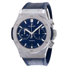 Hublot Classic Fusion Automatic Blue Sunray Dial Titanium Men's Watch 521.NX.7170.LR