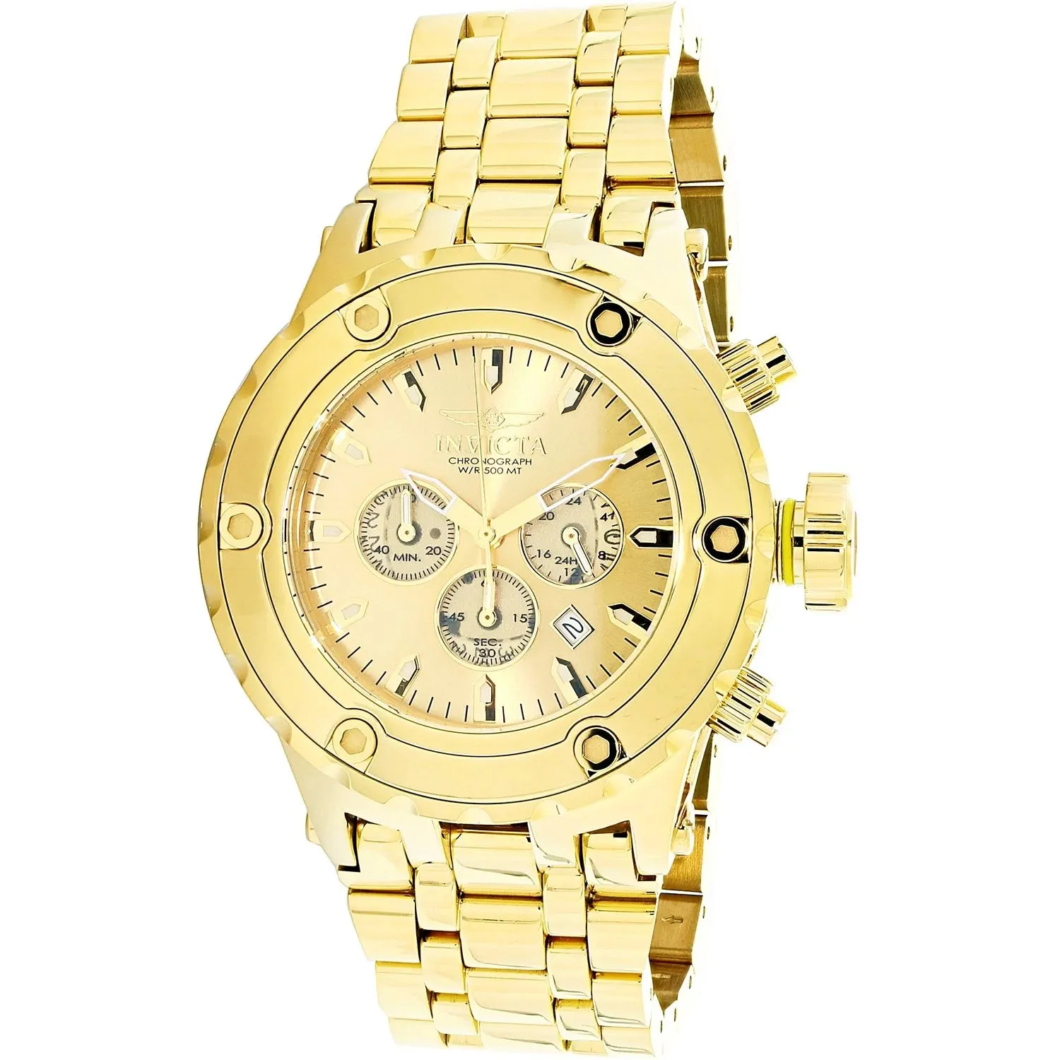 Invicta 14506 Men's Reserve 14506 Gold Stainless-Steel Japanese Chronograph Diving Watch