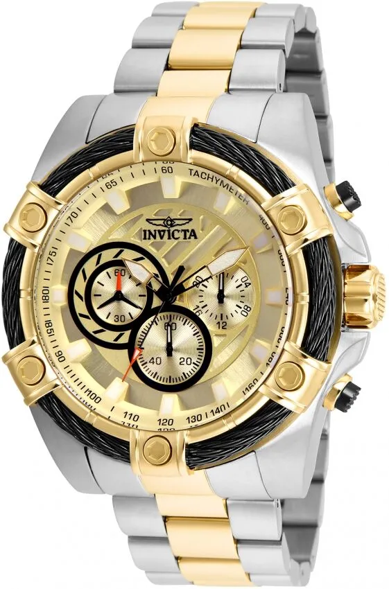Invicta Bolt Chronograph Gold Dial Men's Watch 25518