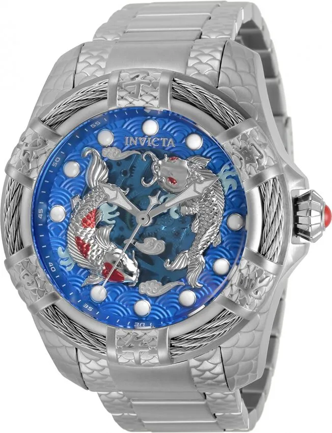 Invicta Bolt Koi Automatic Blue Skeleton Dial Men's Watch 32344
