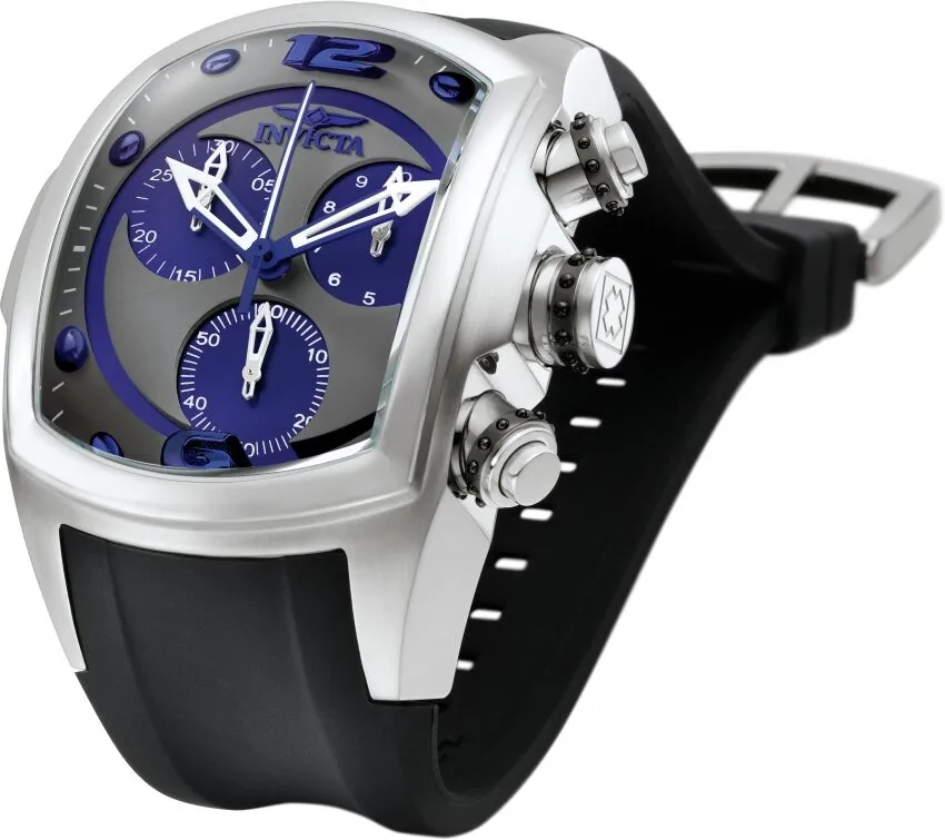 Invicta Lupah Revolution Collection Chronograph Black Polyurethane Men's Watch 6101
