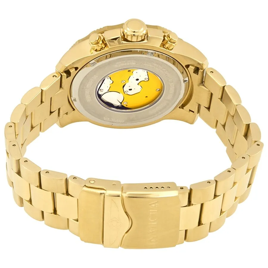 Invicta Pro Diver Chronograph Gold Dial Yellow Gold-plated Men's Watch 21554