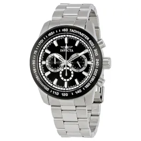 Invicta Speedway Chronograph Black Dial Stainless Steel Men's Watch 21796