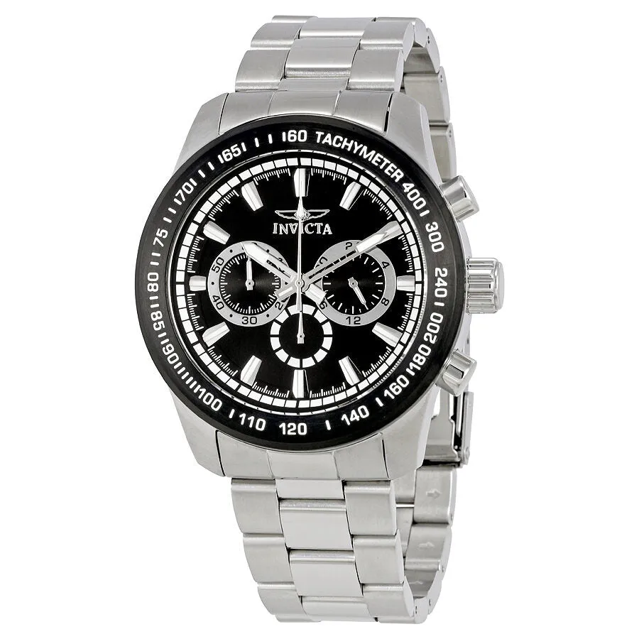 Invicta Speedway Chronograph Black Dial Stainless Steel Men's Watch 21796