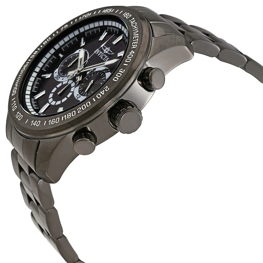 Invicta Speedway Chronograph Grey Dial Gunmetal Ion-plated Men's Watch 21800