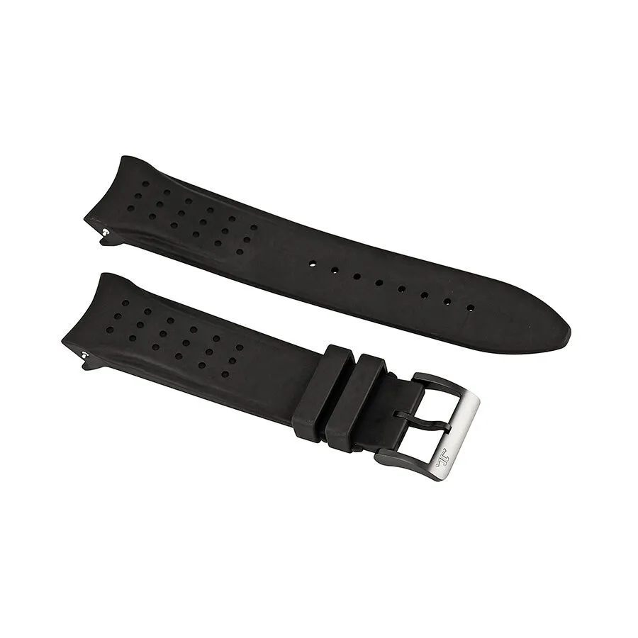 Jaeger LeCoultre Master Compressor Black Dial Titanium Black Rubber Men's Watch Q186T670