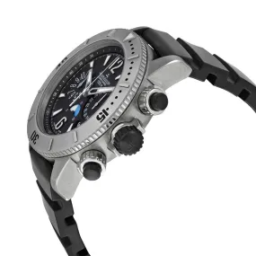 Jaeger LeCoultre Master Compressor Black Dial Titanium Black Rubber Men's Watch Q186T670