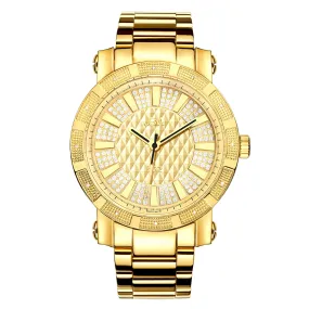 JBW 562 Diamond Gold Dial Yellow Gold-plated Men's Watch JB-6225-M