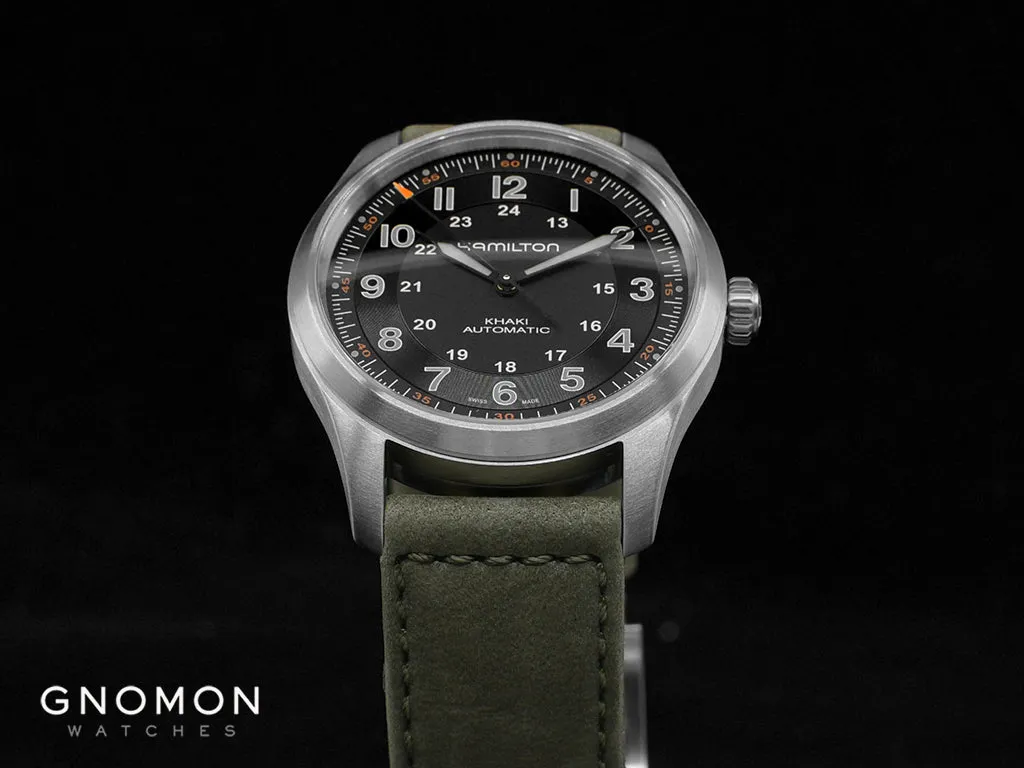Khaki Field Titanium Auto 38 Black Ref. H70205830