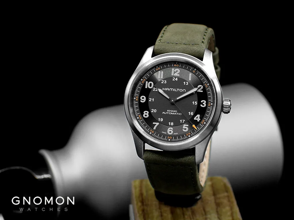 Khaki Field Titanium Auto 38 Black Ref. H70205830