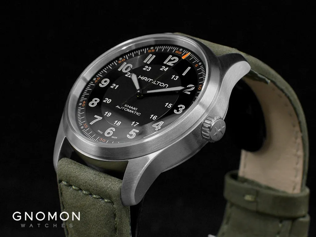 Khaki Field Titanium Auto 38 Black Ref. H70205830