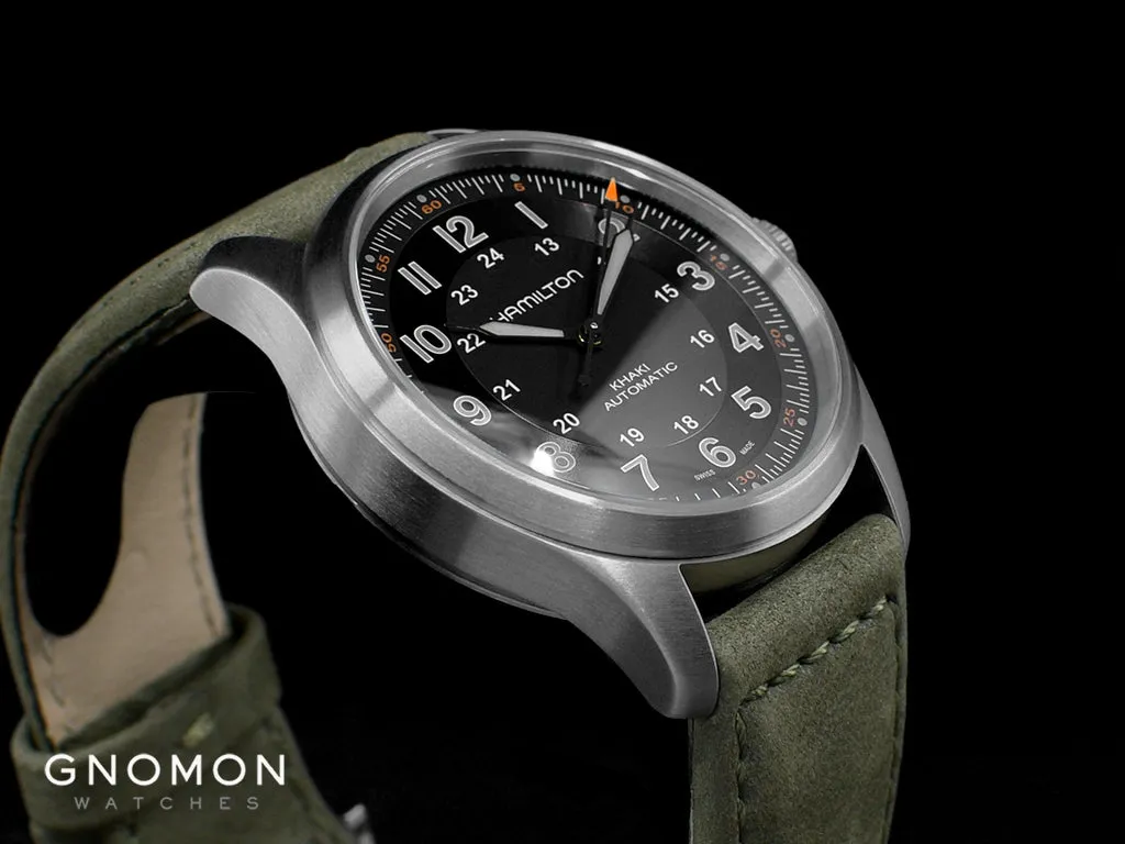 Khaki Field Titanium Auto 38 Black Ref. H70205830