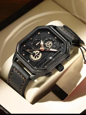 Large dial watch men's belt square watch men's S4802970