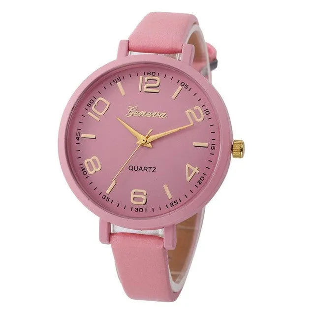 Leather Casual quartz-watch for Women