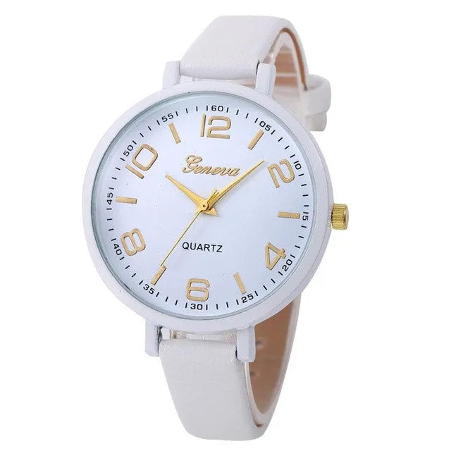Leather Casual quartz-watch for Women