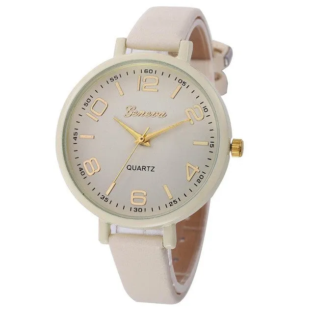 Leather Casual quartz-watch for Women